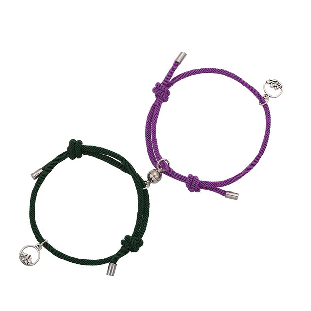 Adjustable Magnetic Love Bracelets